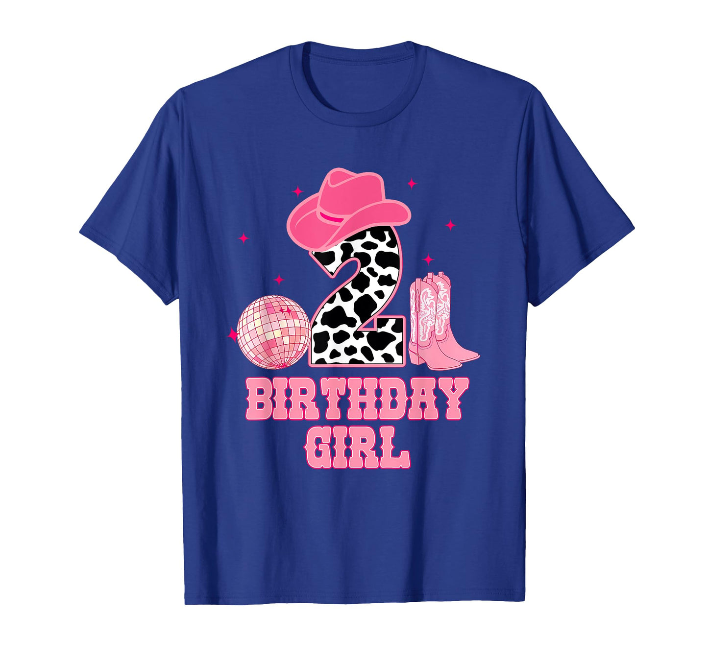 Happy 2nd Birthday Girl Outfit Rodeo Western Cowgirl Cowboy T-Shirt