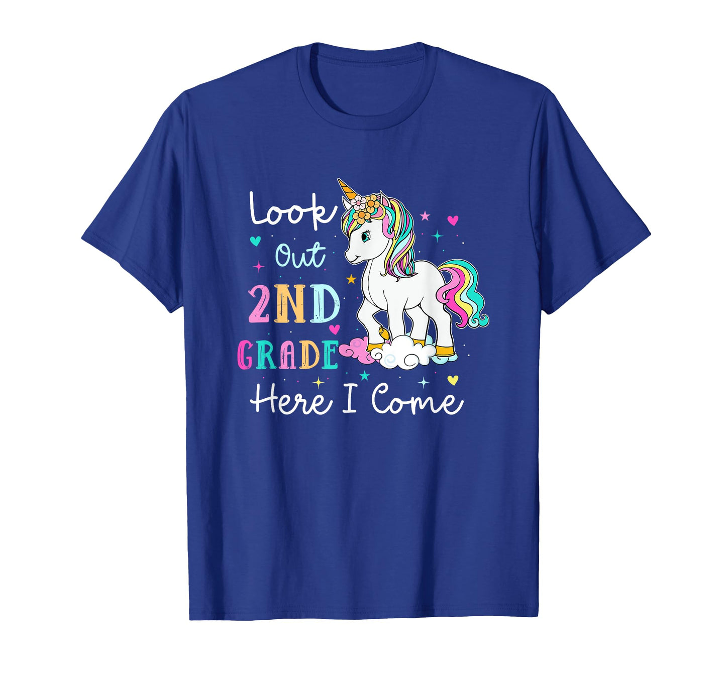 Look Out 2nd Grade Here I Come Unicorn Back To School Kid T-Shirt