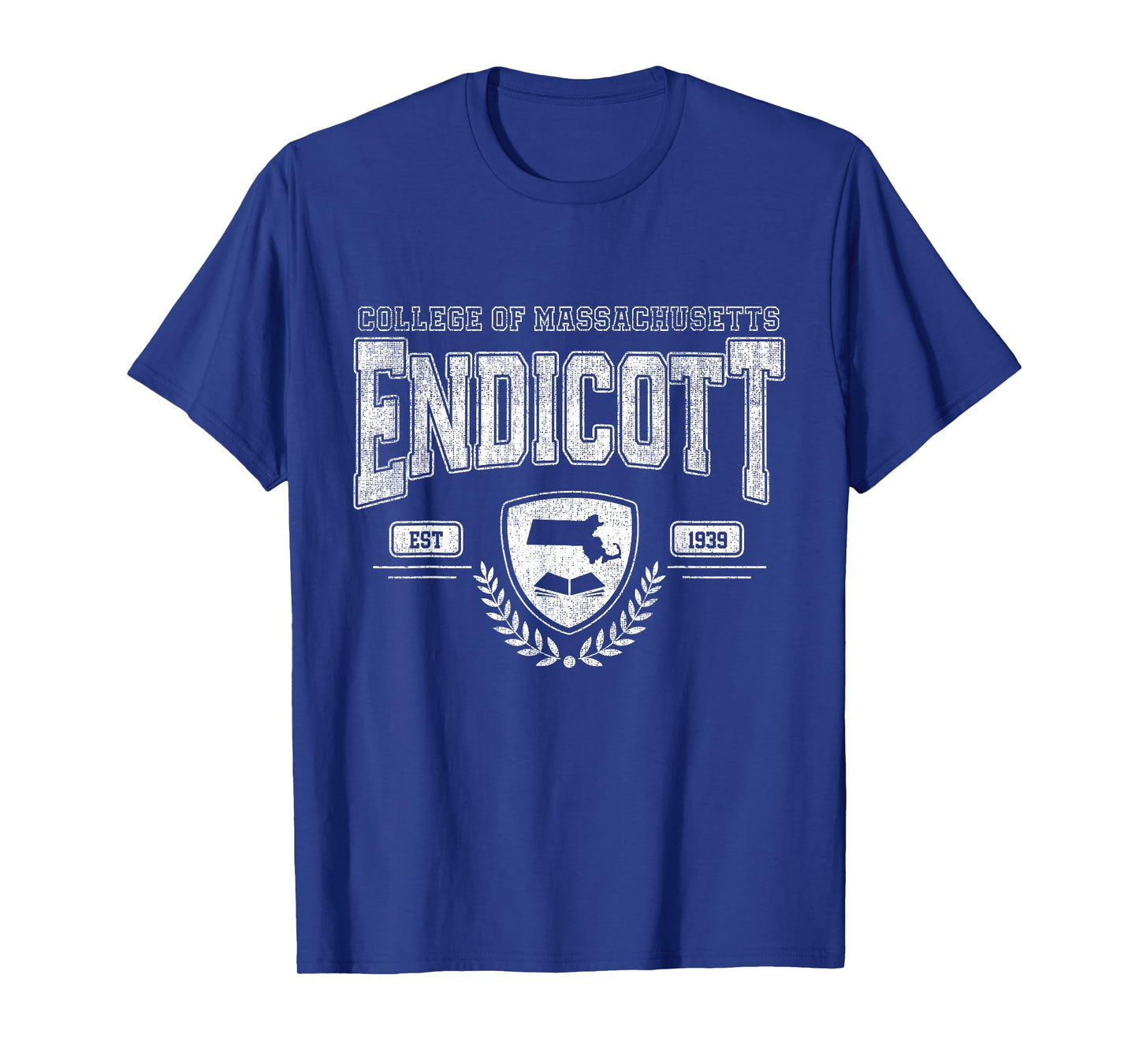 Endicott Arch Vintage College Athletic Sports Tee Men Women T-Shirt