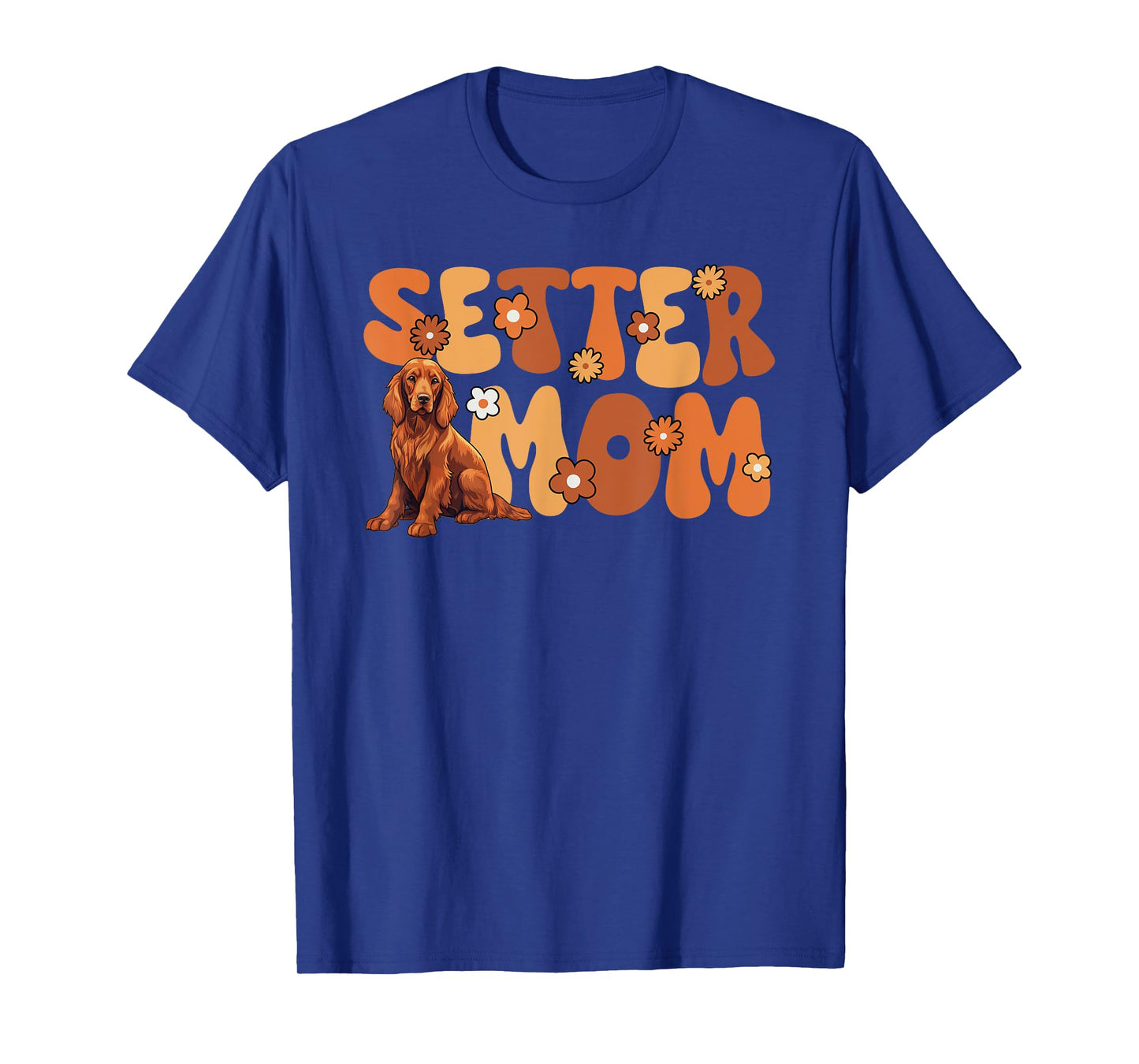 Irish Red Setter Groovy World's Best Setter Mom T-Shirt