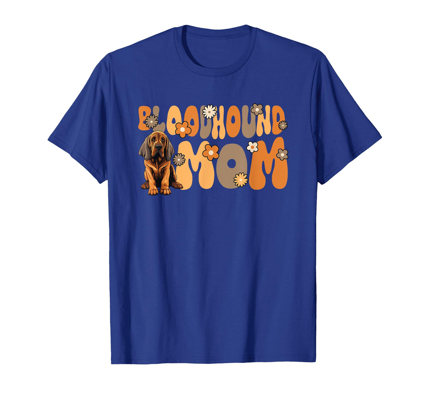 Bloodhound Groovy World's Best Bloodhound Mom T-Shirt