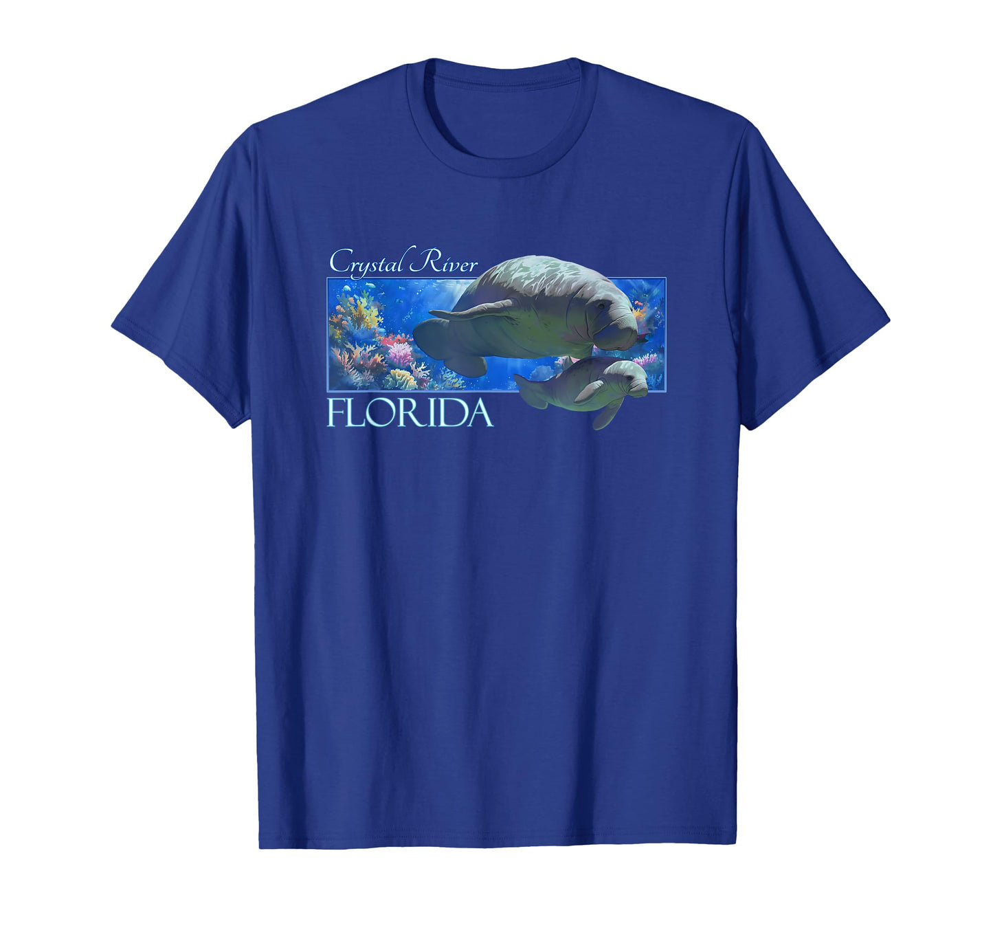 Crystal River Florida Vacation Cute Manatees Sea Cow T-Shirt