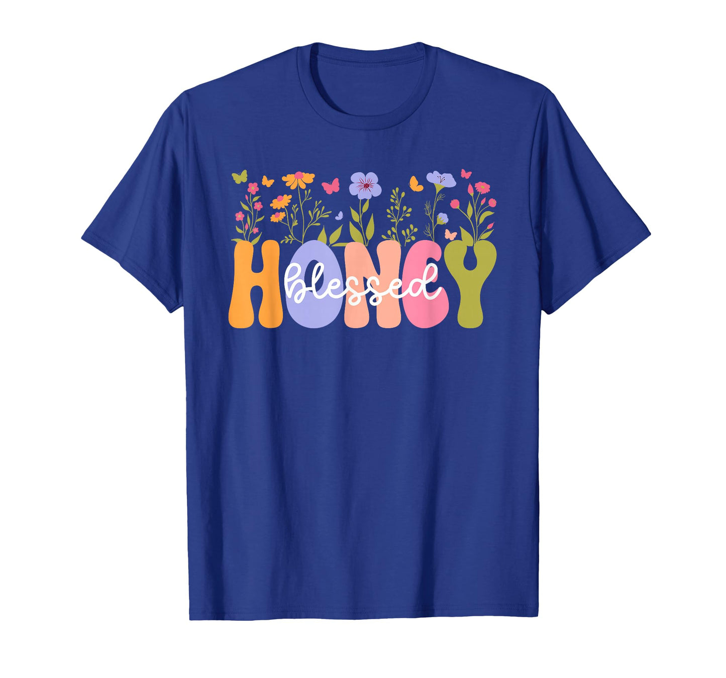 Blessed Honey Grandma Groovy Honey Grandmother T-Shirt