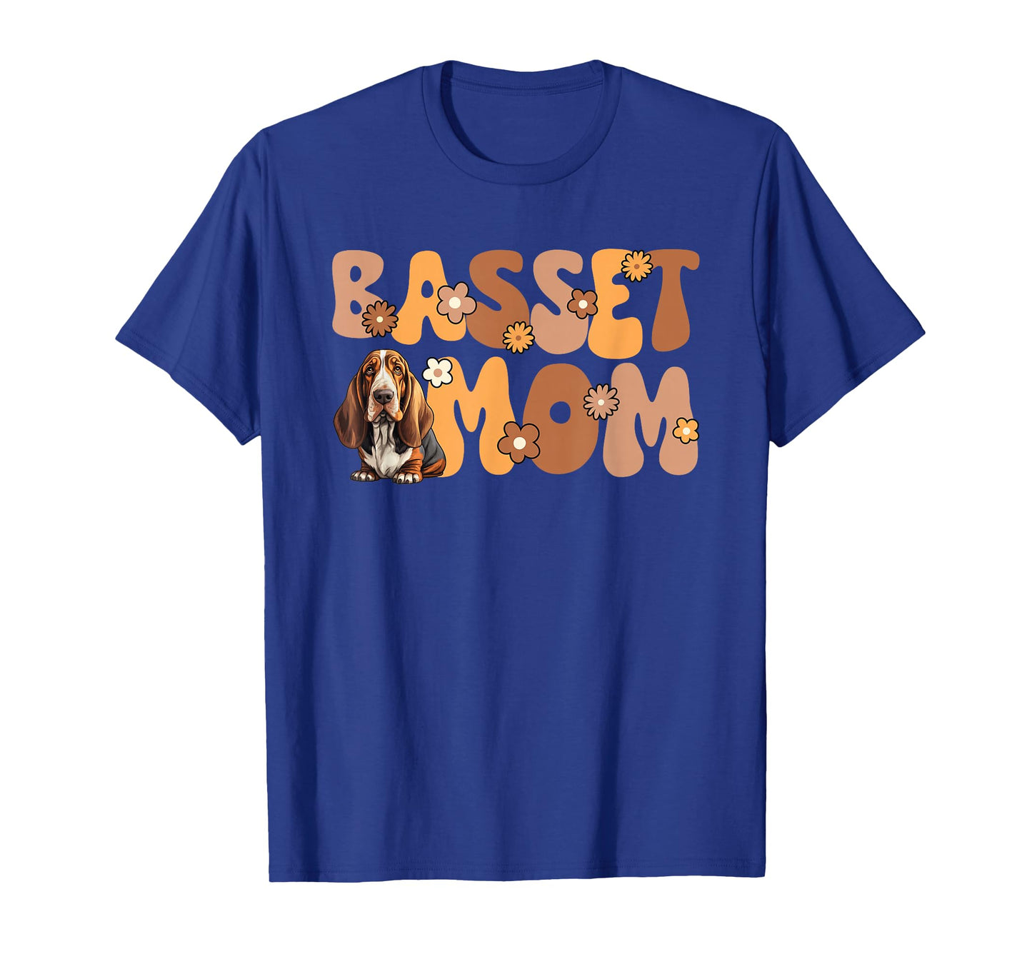 Basset Hound Groovy World's Best Basset Mom T-Shirt