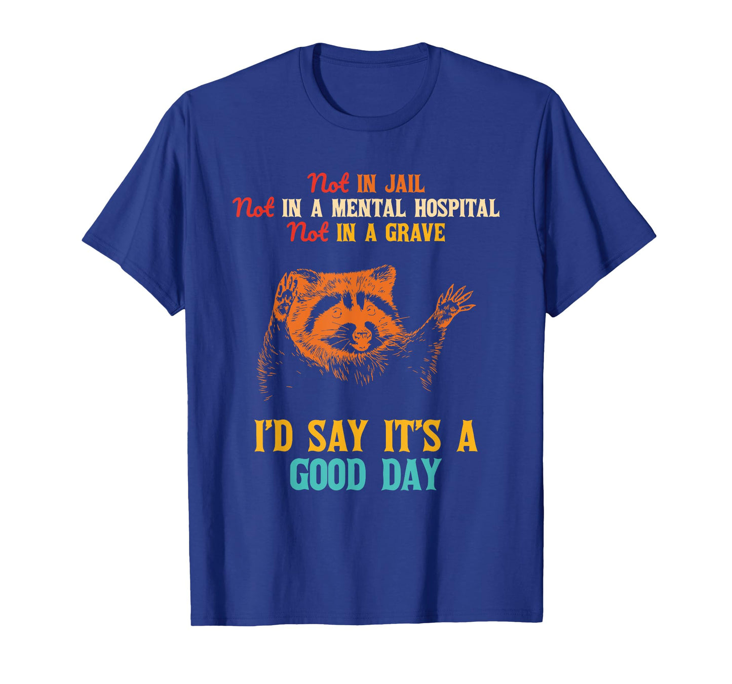 Not In Jail Not In A Mental Hospital Not In A Grave T-Shirt