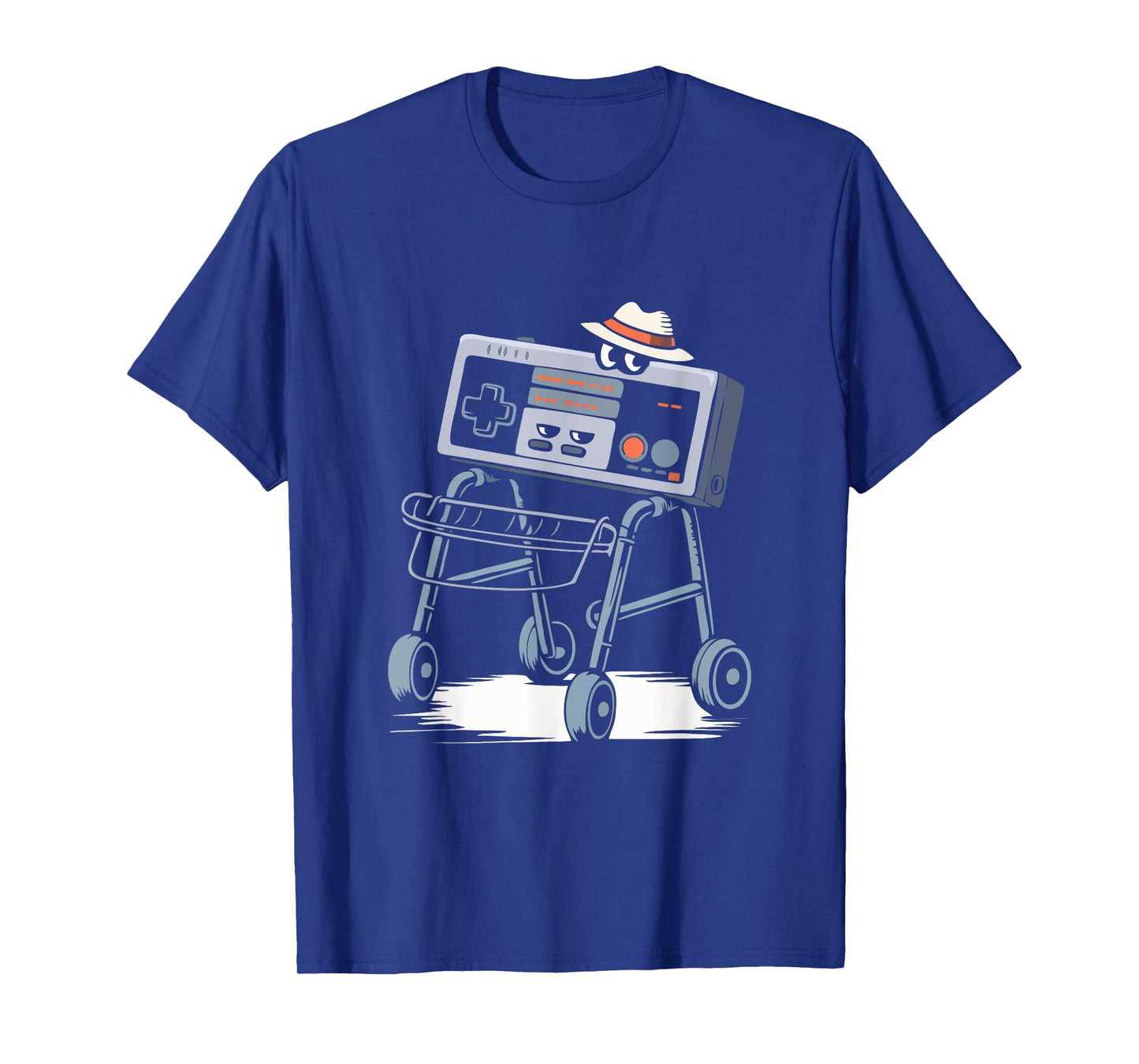Old Gamer Retro Video Game Gamepad Folding Walker Gaming T-Shirt