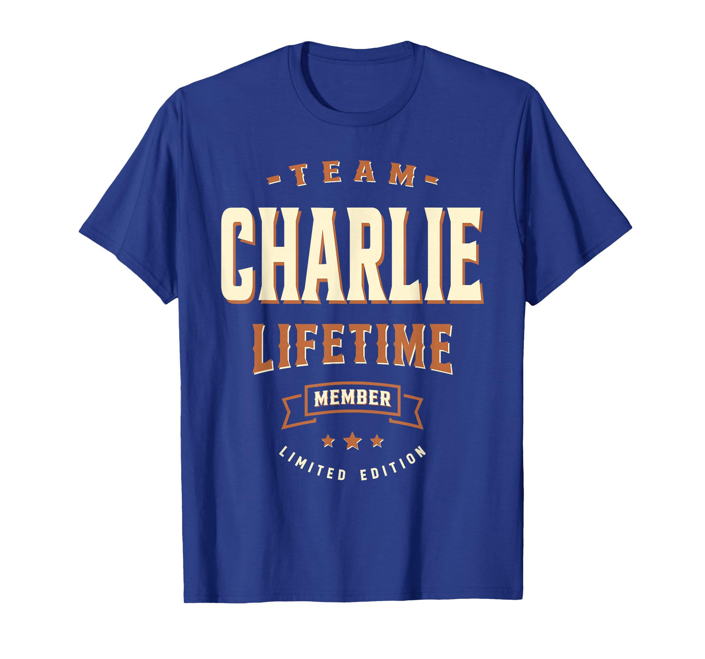 Team Charlie Lifetime Member Funny Name Charlie T-Shirt