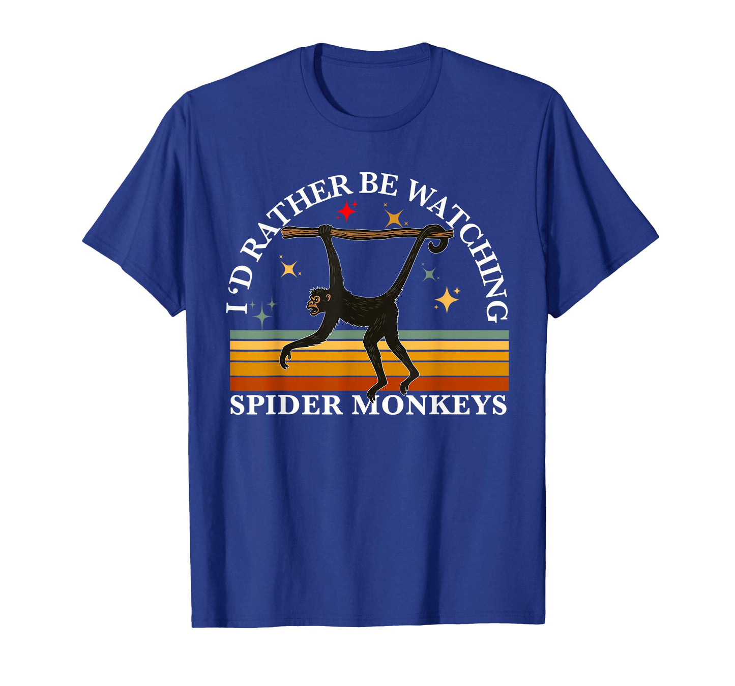 Spider Monkey Lover Vintage Rather Be Watching Spider monkey T-Shirt