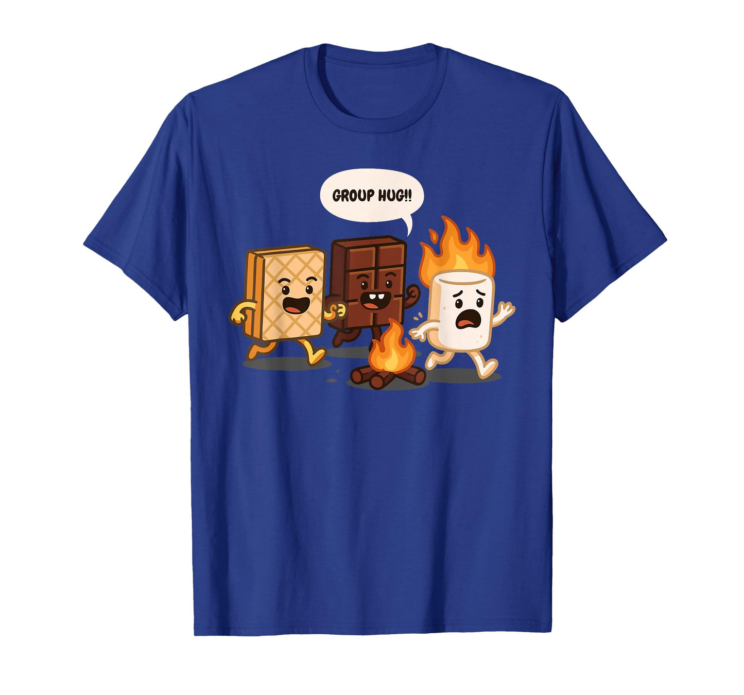 Group Hug Marshmallow Campfire Smores Camper Camping Lover T-Shirt
