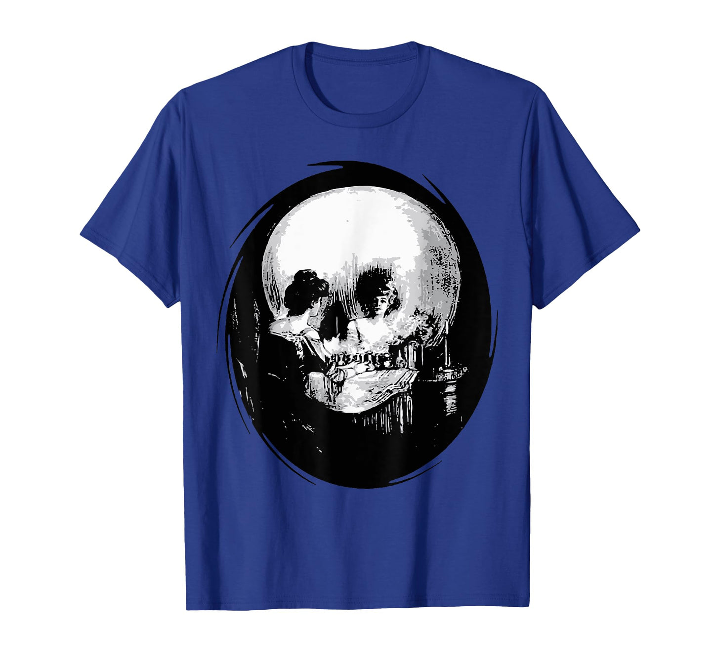 All Is Vanity Cranium Reflection In Mirror Cut Out T-Shirt