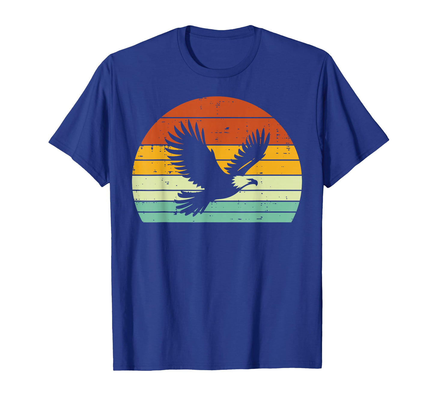 Bald Eagle Sunset Retro Wildlife Bird Men Women Kids T-Shirt