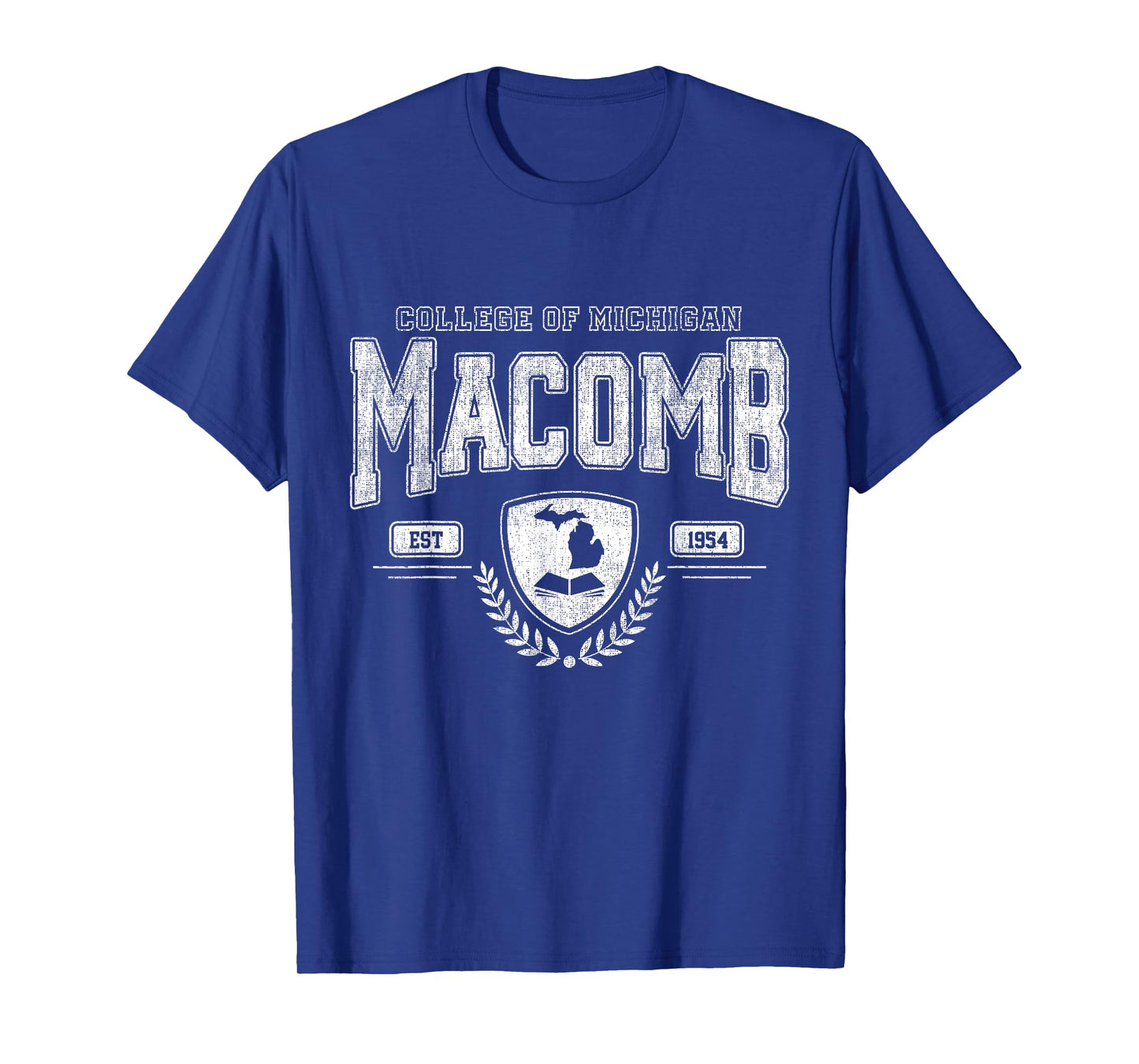 Macomb Arch Retro University Athletic Sports Tee Men Women T-Shirt