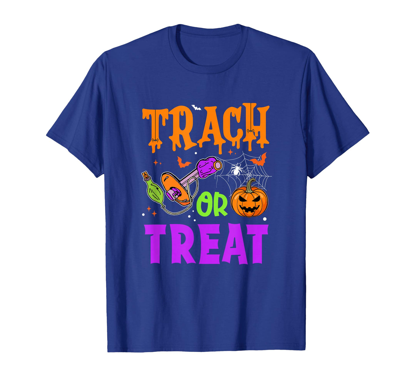 Respiratory Therapist Trach Or Treat Icu Rn Halloween Nurse T-Shirt