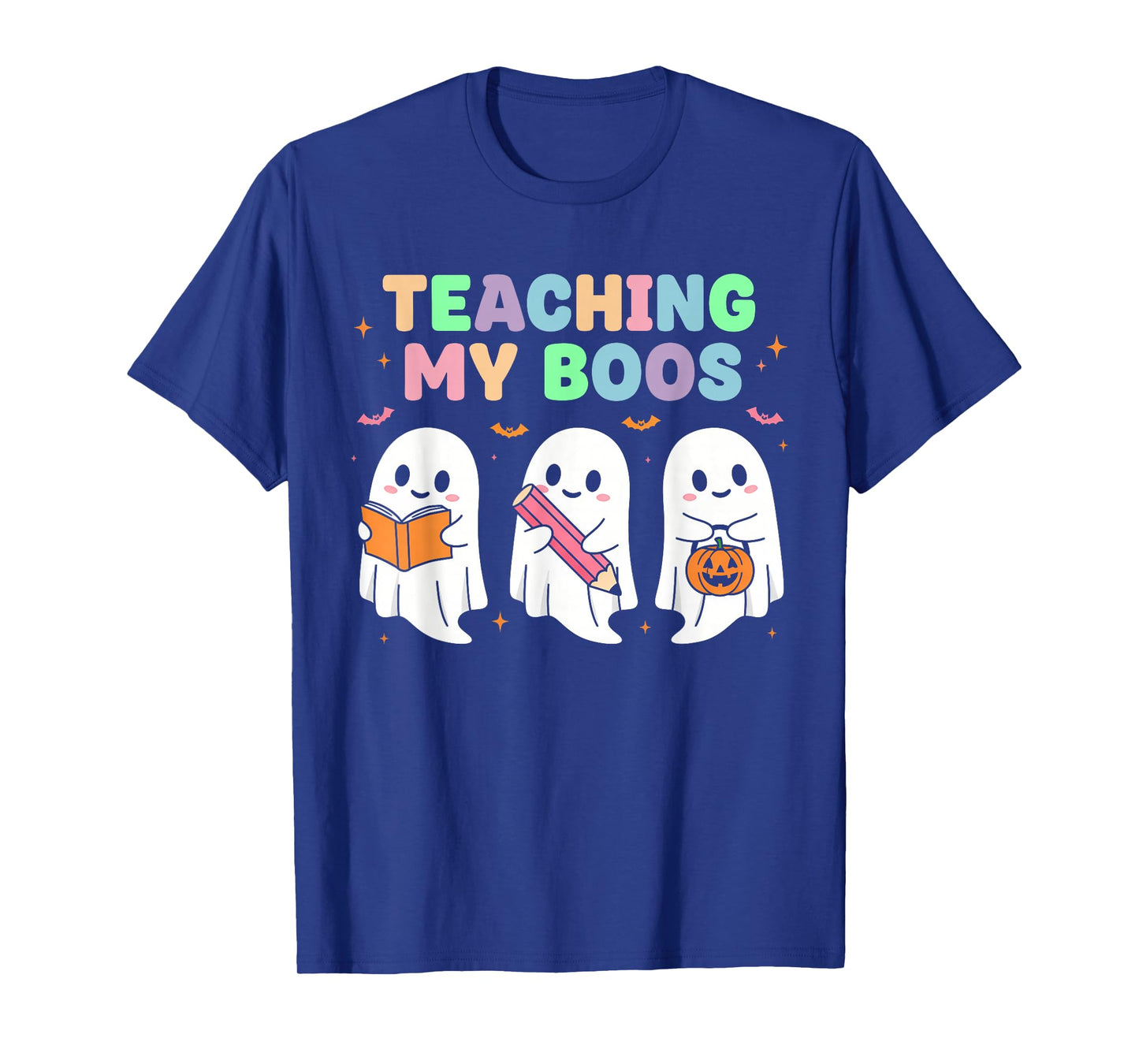 Teaching My Boos Spooky Teacher Women Cute Ghost T-Shirt
