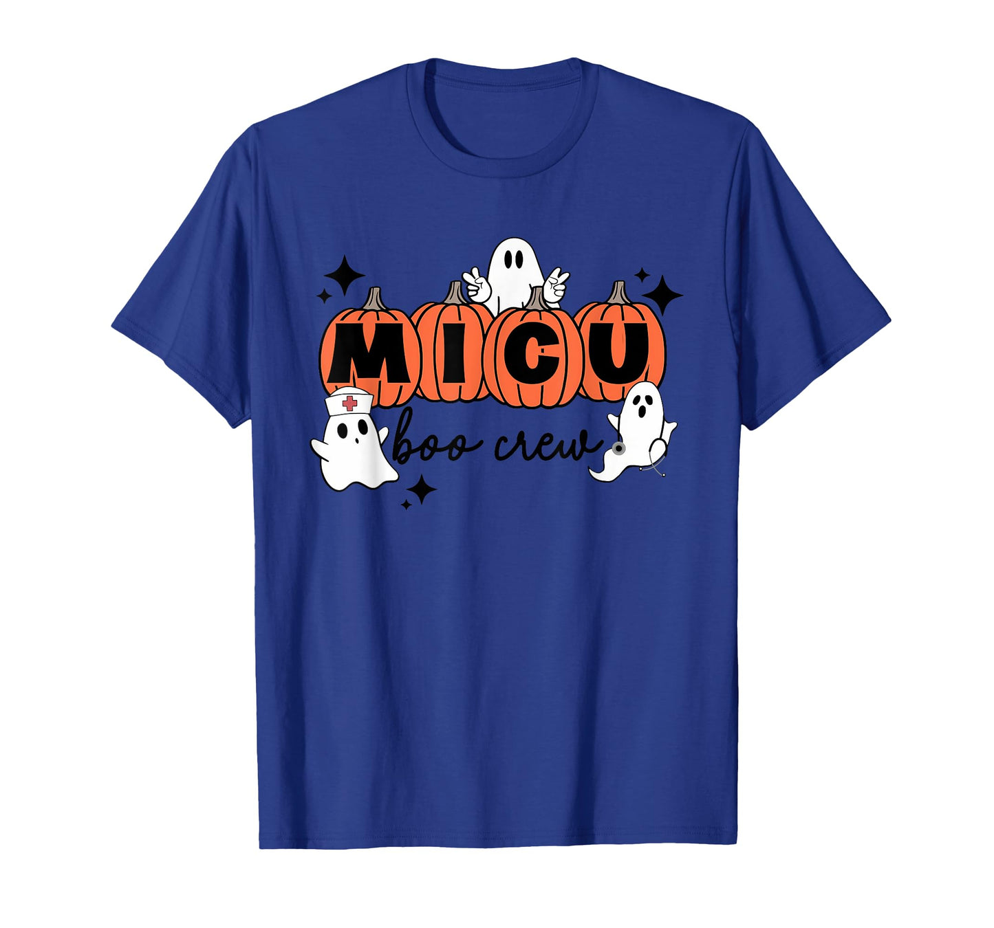 Womens MICU nurse shirt MICU boo crew MICU RN Halloween T-Shirt