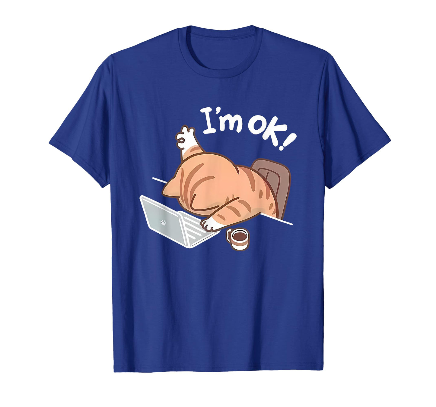 Funny Cat Graphic for Men Or Women Work from Home T-Shirt