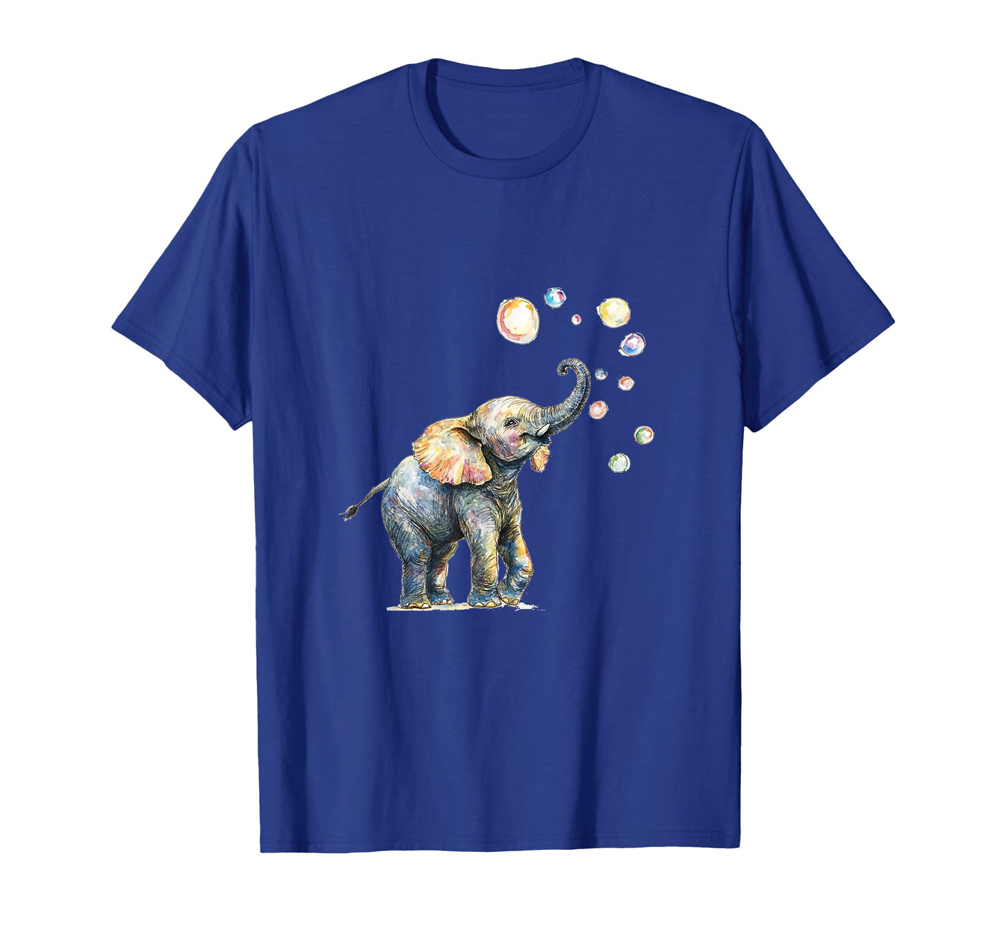 Cute Elephant Blowing Bubbles Art T-Shirt