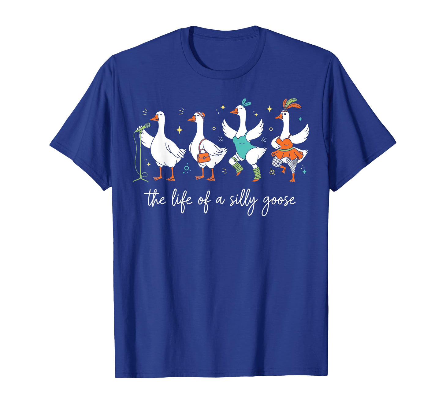 Life of a Silly Animal Goose Funny Trendy Meme Show Girl T-Shirt