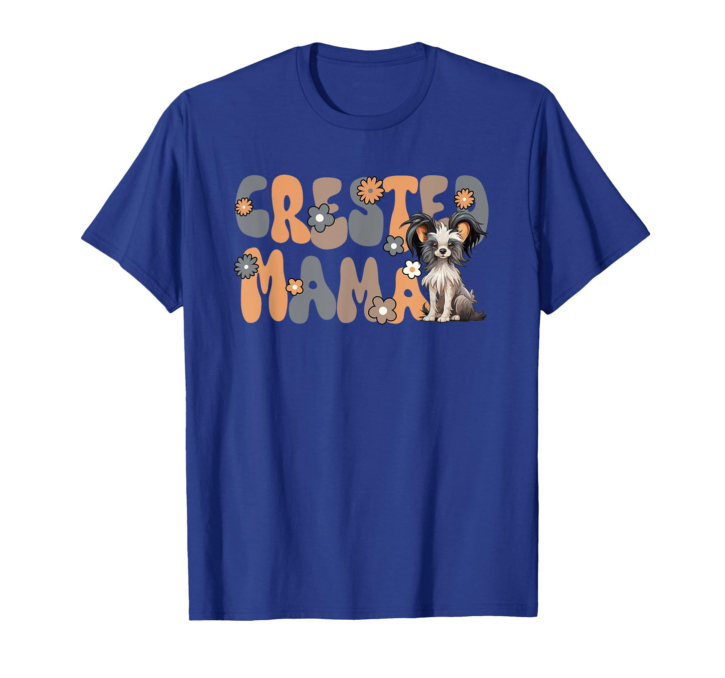 Chinese Crested Dog Groovy World's Best Crested Mama T-Shirt