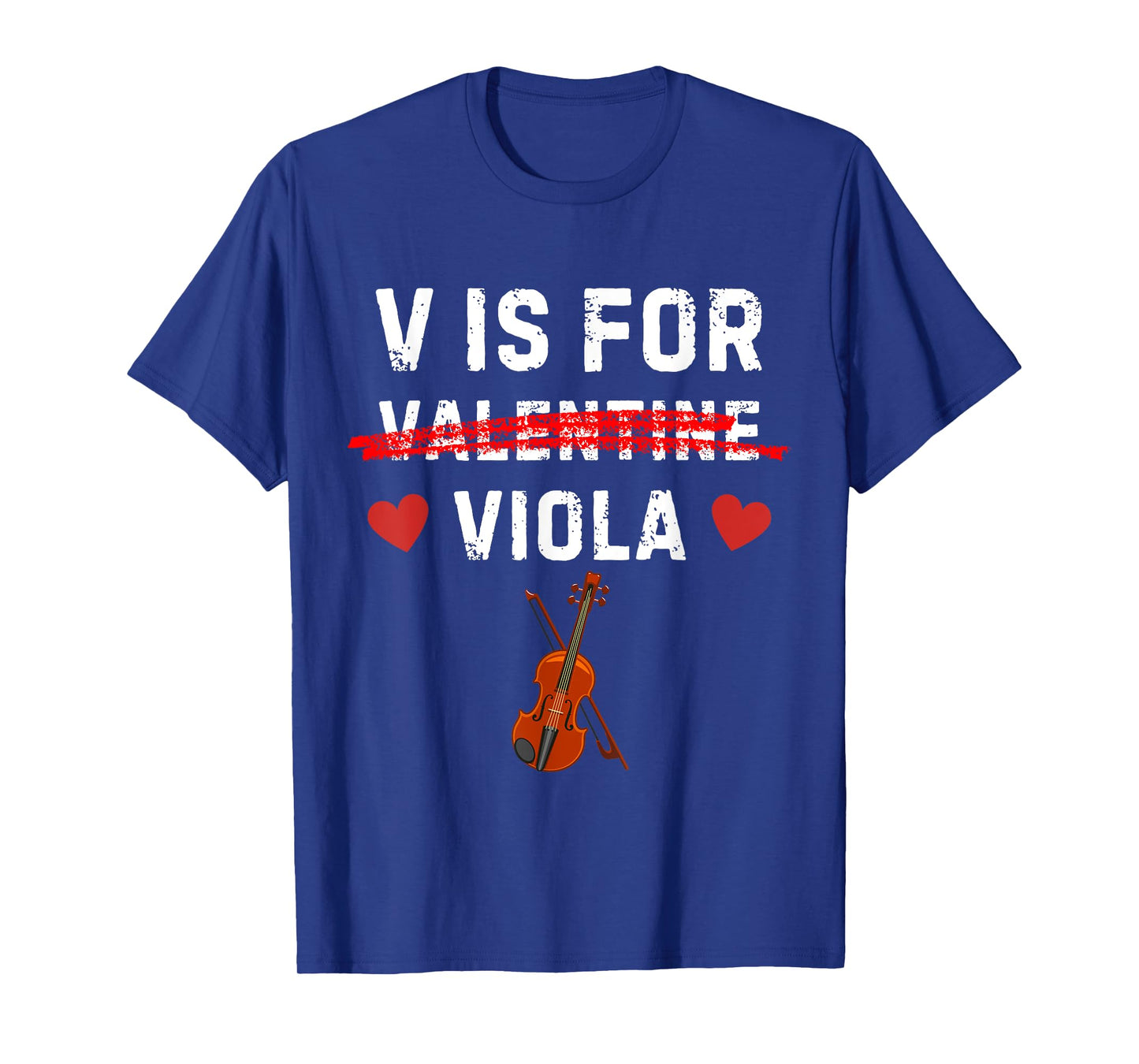 V Is For Viola Funny Violist Music Valentine T-Shirt