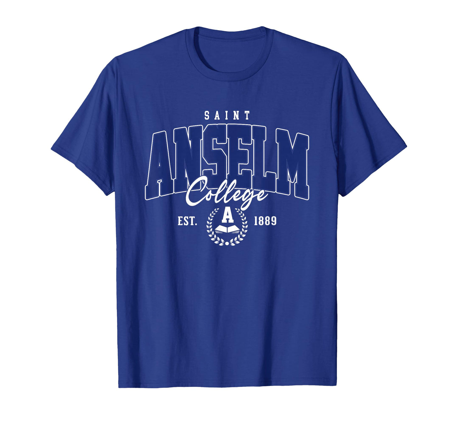 Saint Anselm Vintage Arch Athletic Sports Tee for Men Women T-Shirt