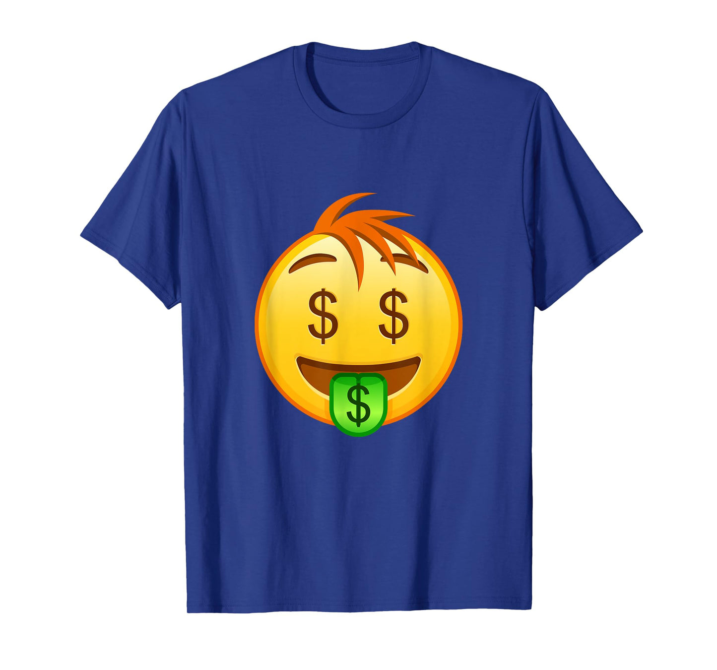 Money Emoticon Mouth Face with Dollar Sign Eyes Rich T-Shirt