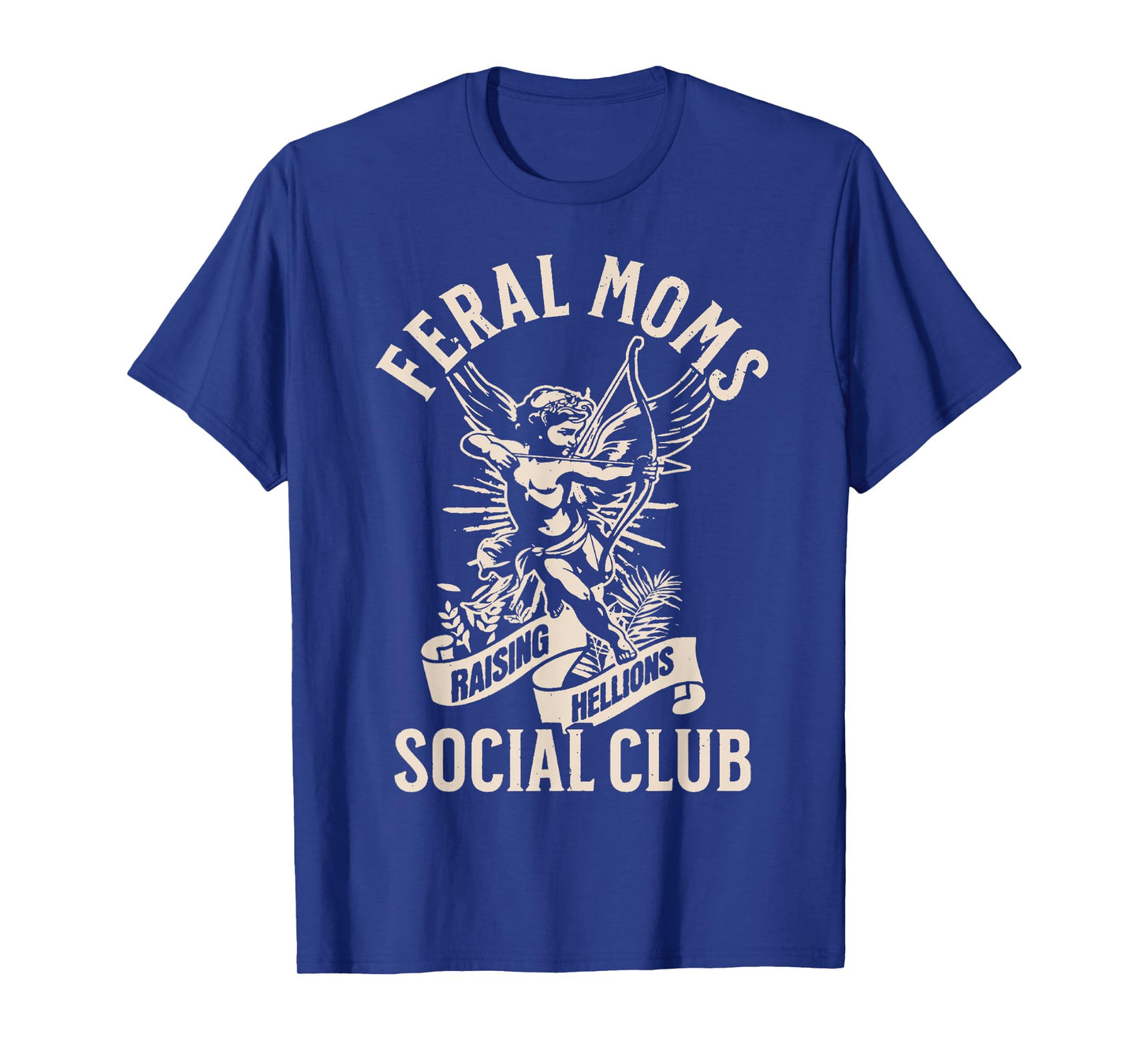 Feral Moms Raising Hellions Social Club, Feral Wife Mom Life T-Shirt