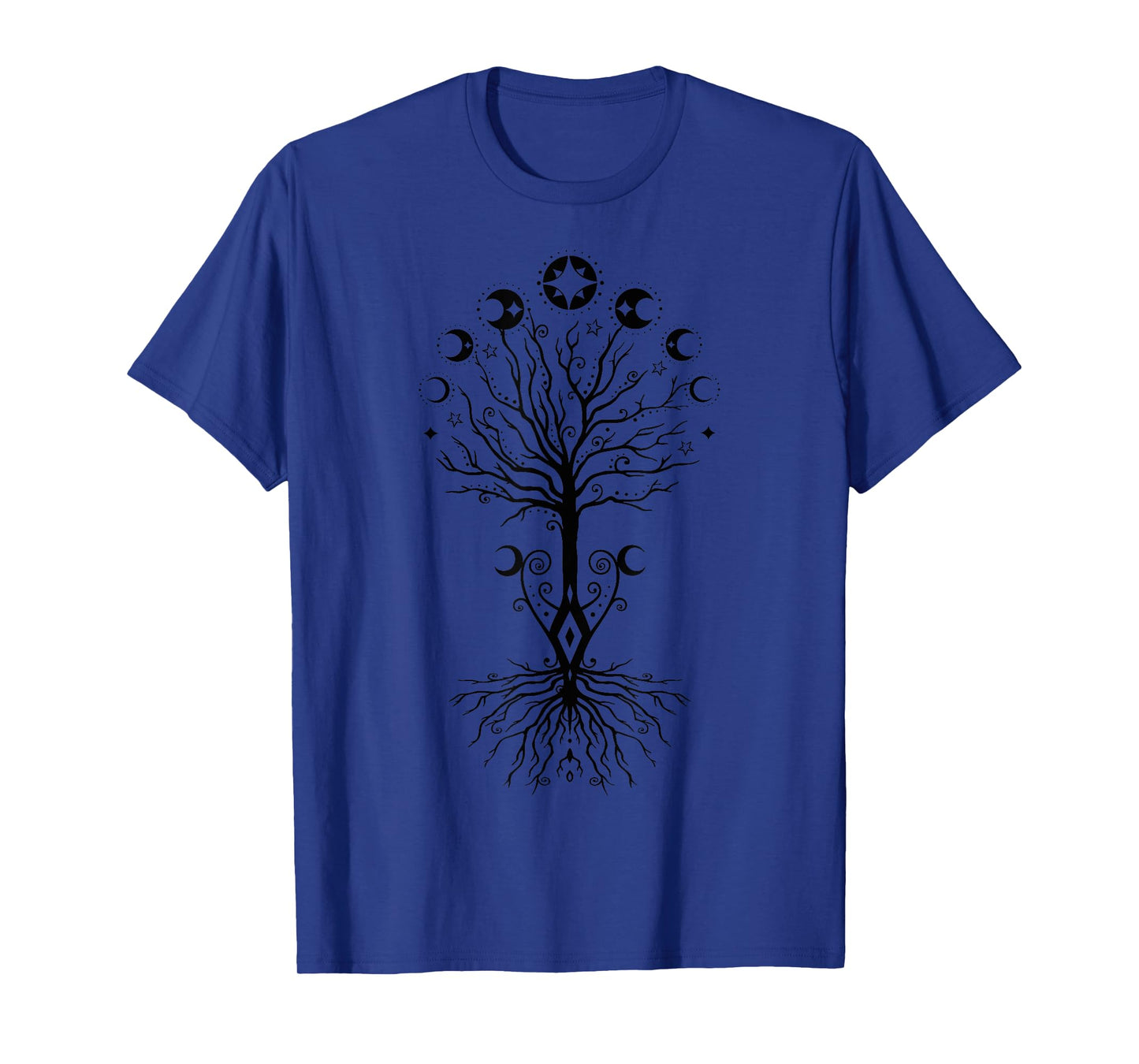 Moon Phases Tree-of-Life Yggdrasil for Viking Pagan Wicca T-Shirt