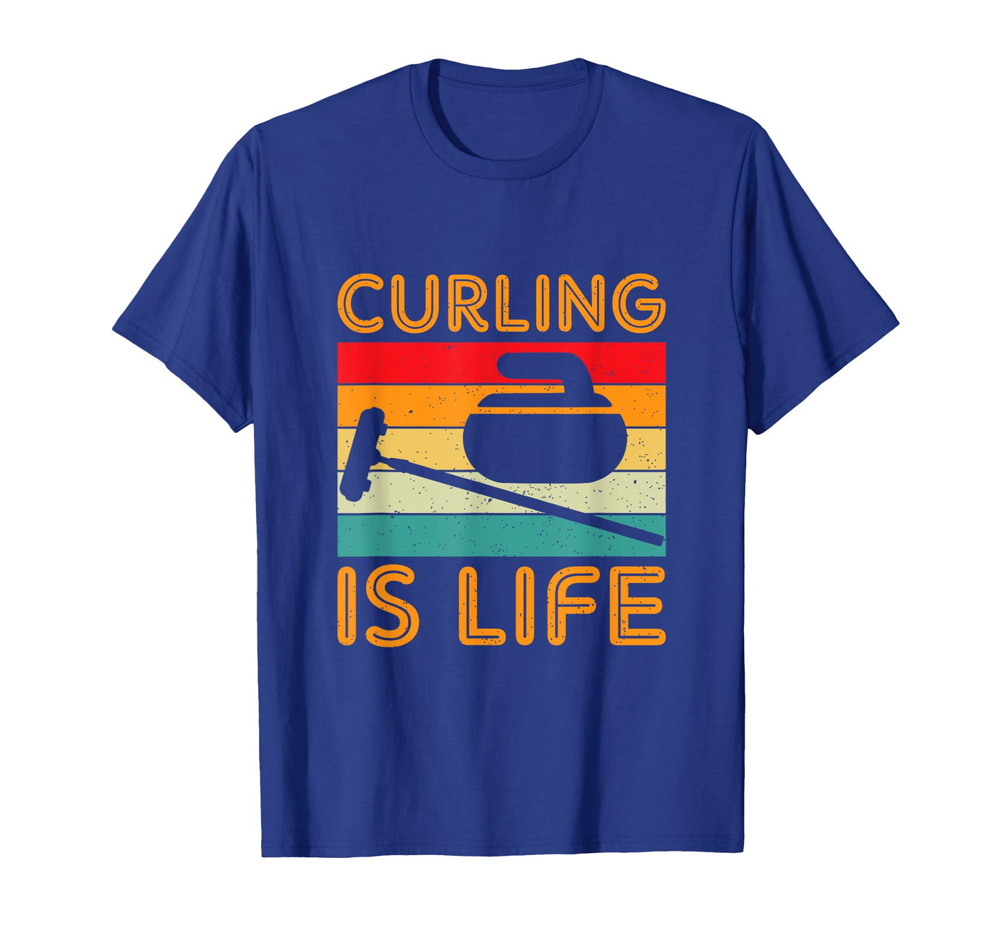 Curling Is Life Winter Sports Lover Design T-Shirt