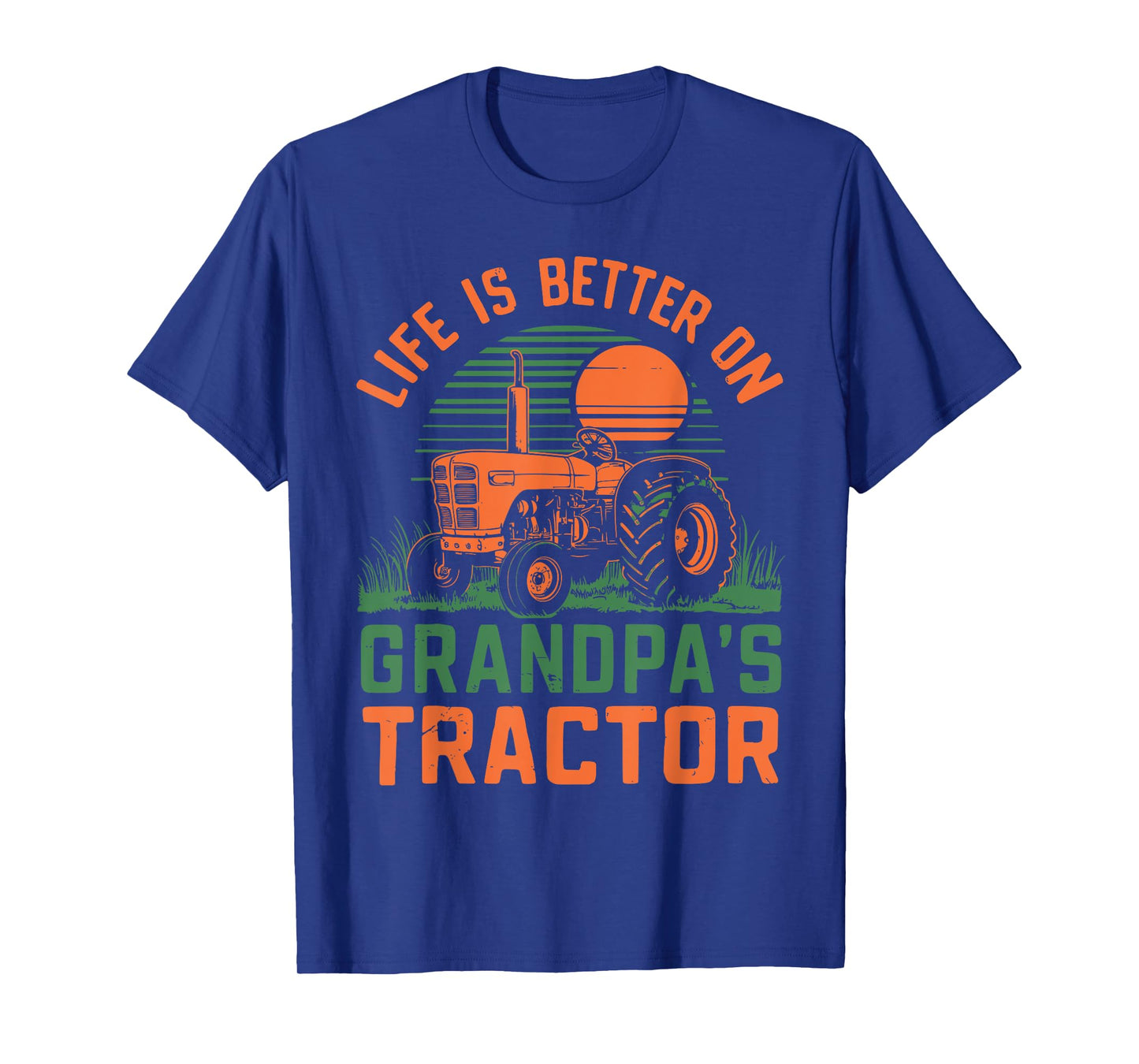 Young Farmer Tractor Boy Life Is Better On Grandpa's Tractor T-Shirt