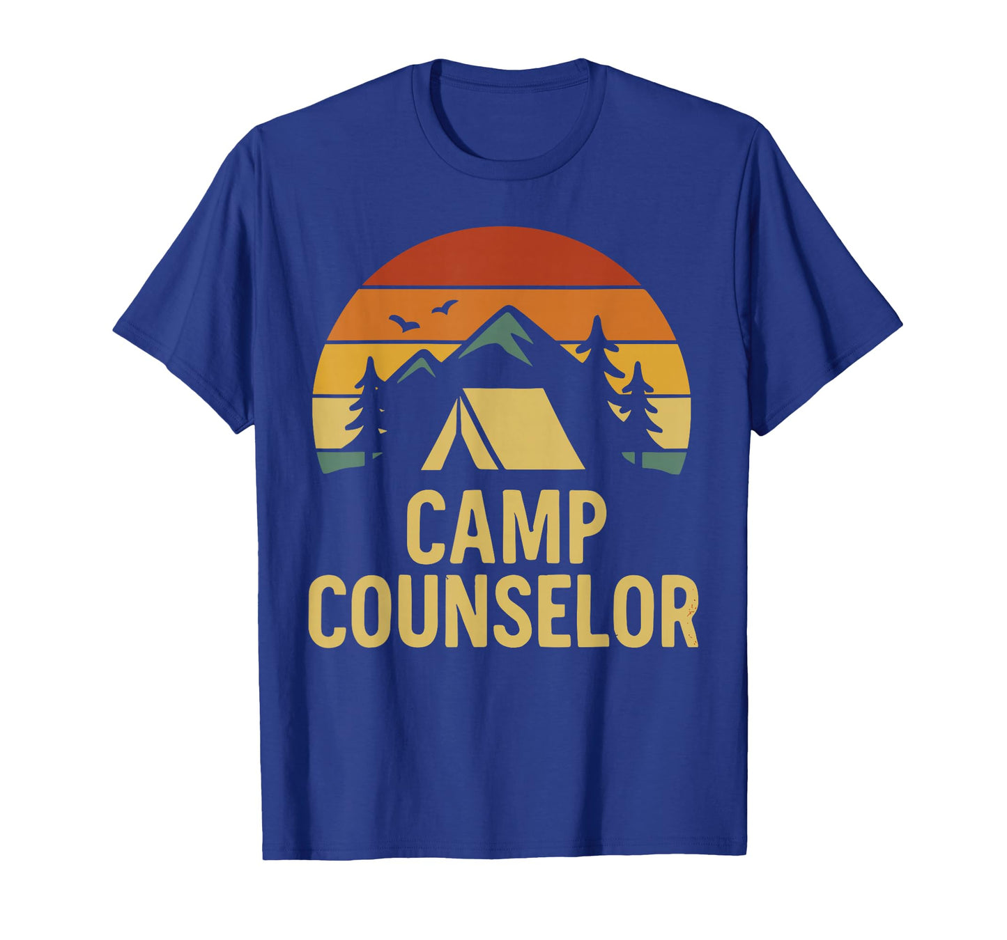 Retro Camp Counselor Tent Summer Outdoor T-Shirt