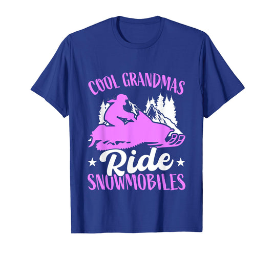 Cool Grandmas Ride Snowmobiles Snowmobiling Snowmobile Rider T-Shirt