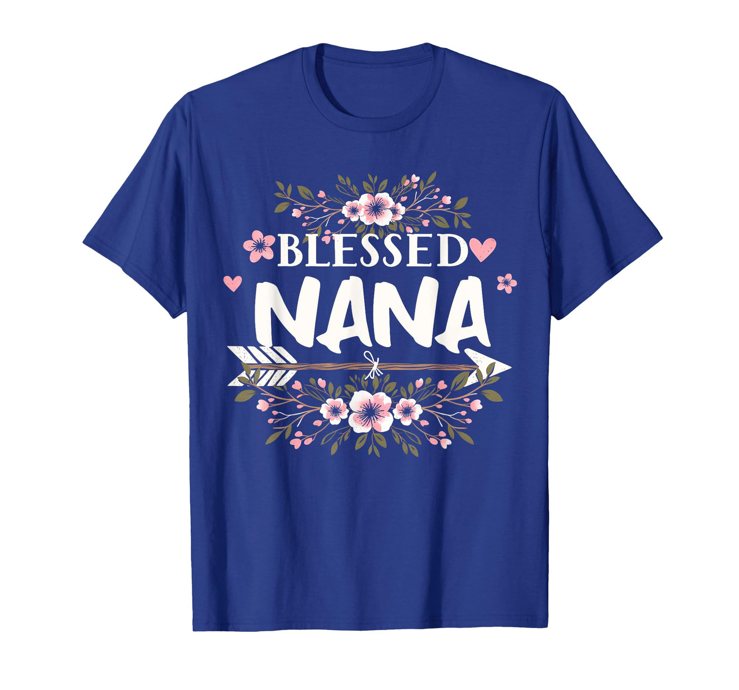 Blessed Nana Grandma Life Floral Mother's Day 2025 Women T-Shirt