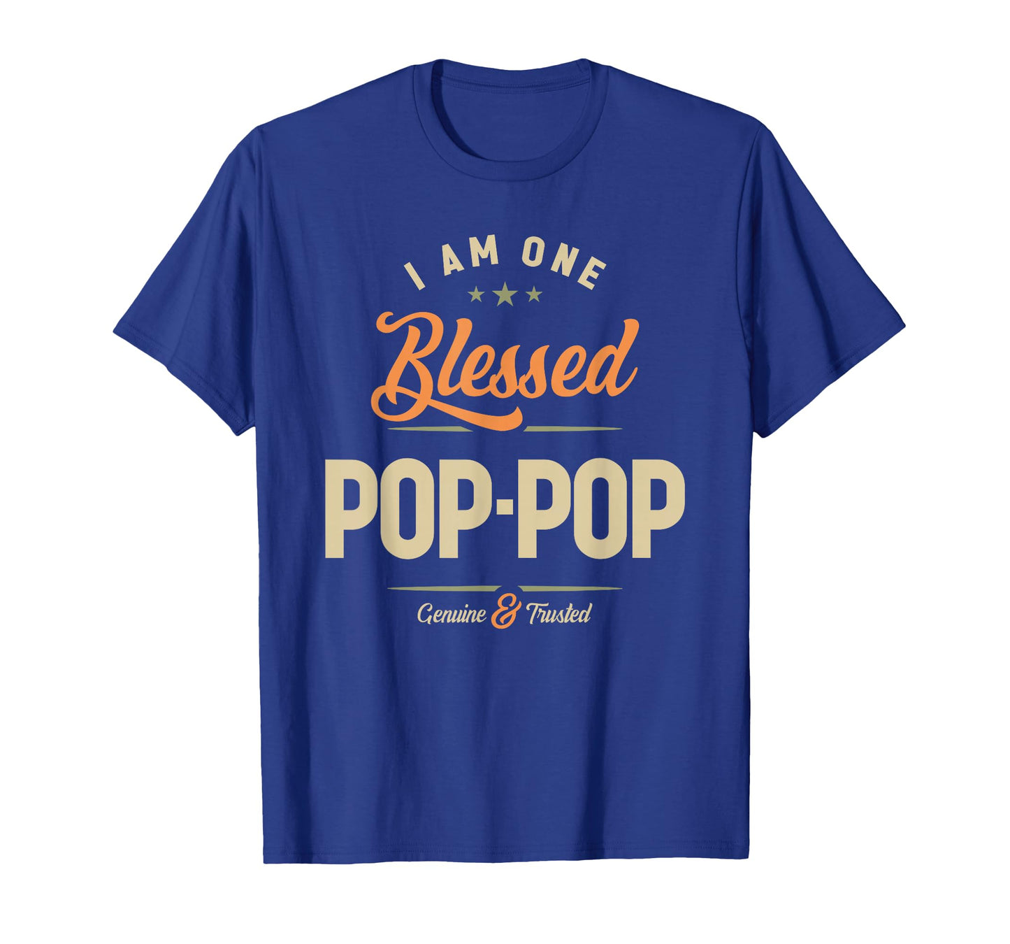 I Am One Blessed Pop-Pop Family Grandpa T-Shirt