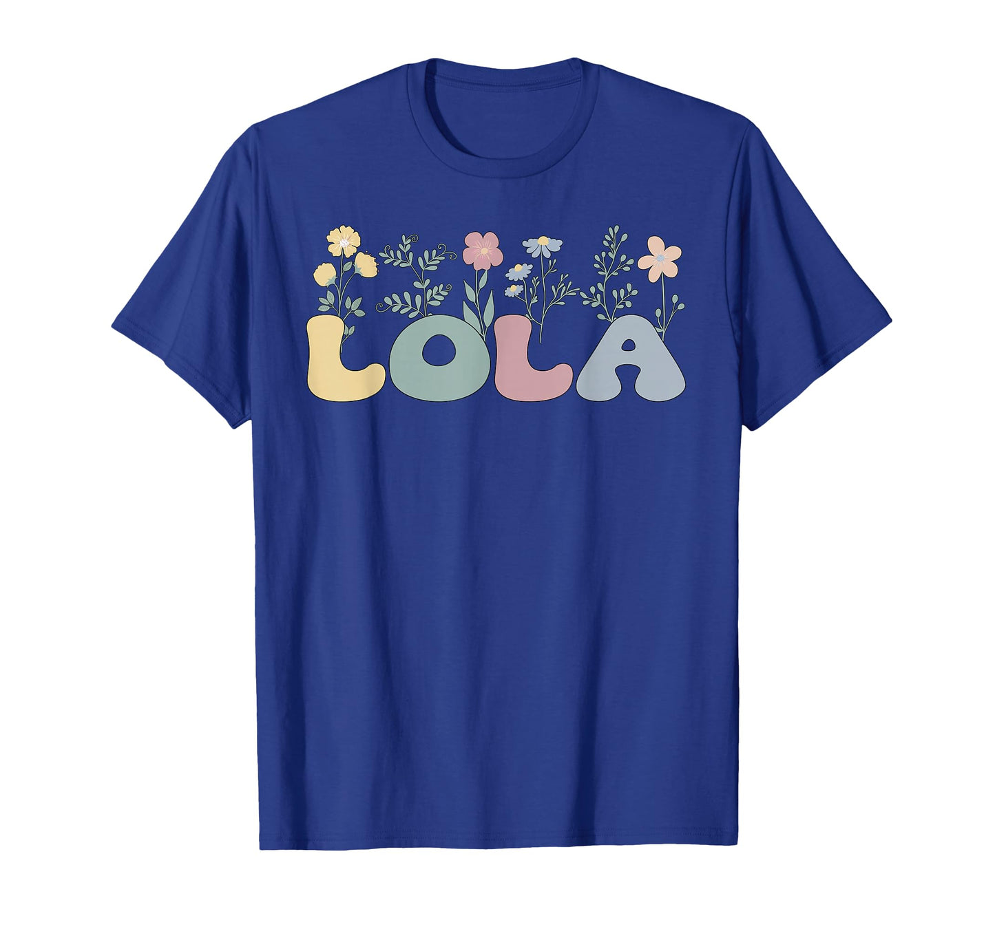 Groovy Lola Grandmother Flowers Lola Grandma T-Shirt