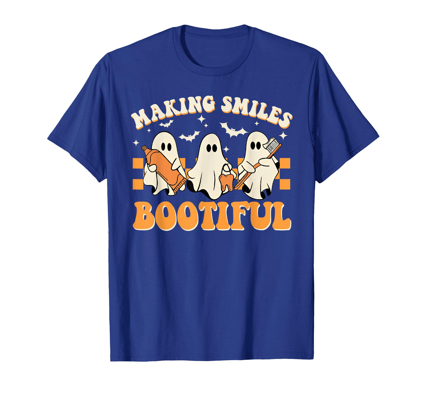 Making Smiles Bootiful Halloween Funny Ghost Dentist Dental T-Shirt