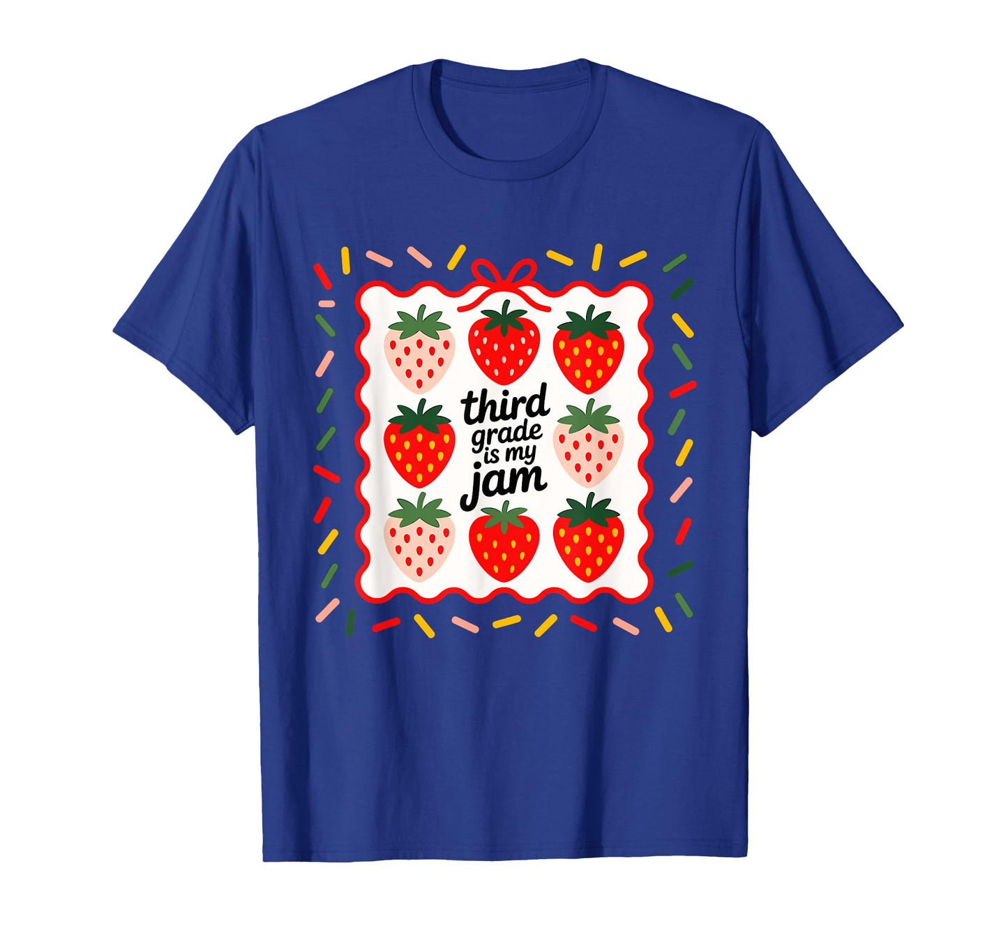 Third Grade is My Jam Strawberry Teacher Women T-Shirt