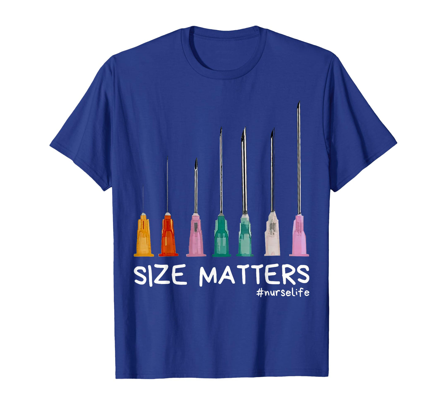Needle Size Matters Funny Nursing CNA Nurse Life T-Shirt