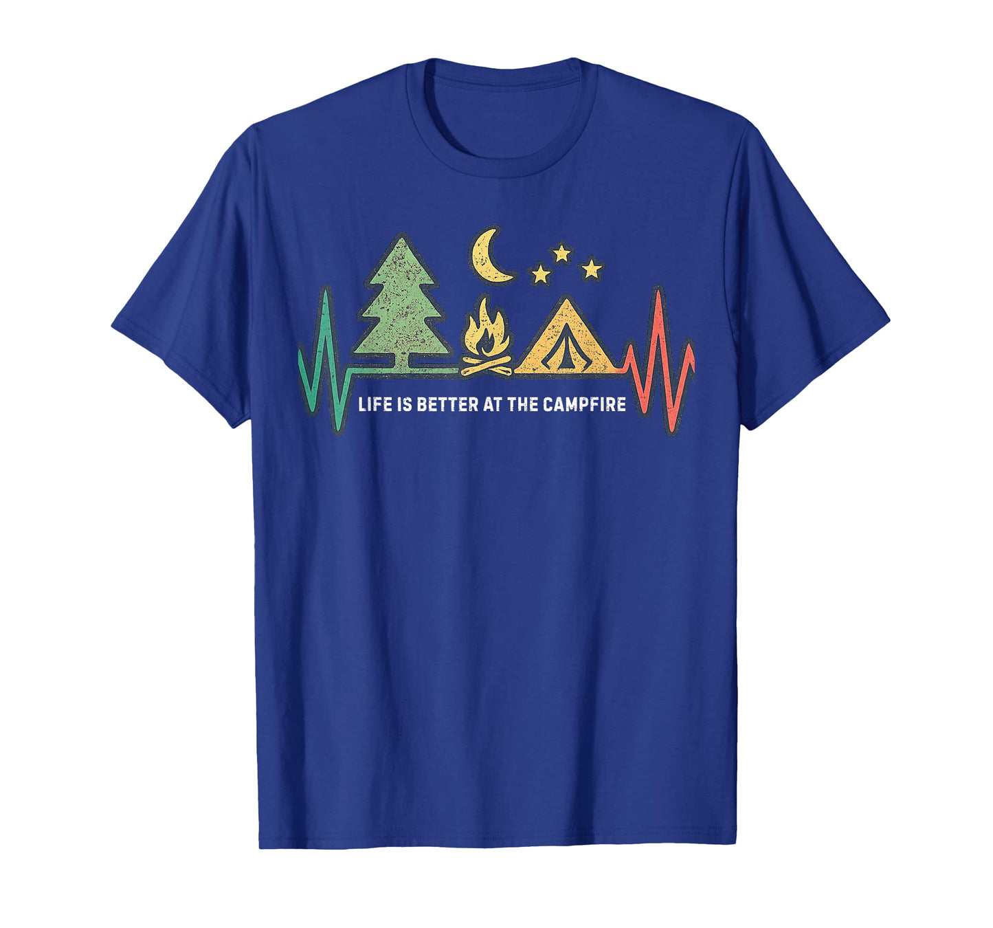Life is Better at The Campfire Vintage Camping Funny Camping T-Shirt
