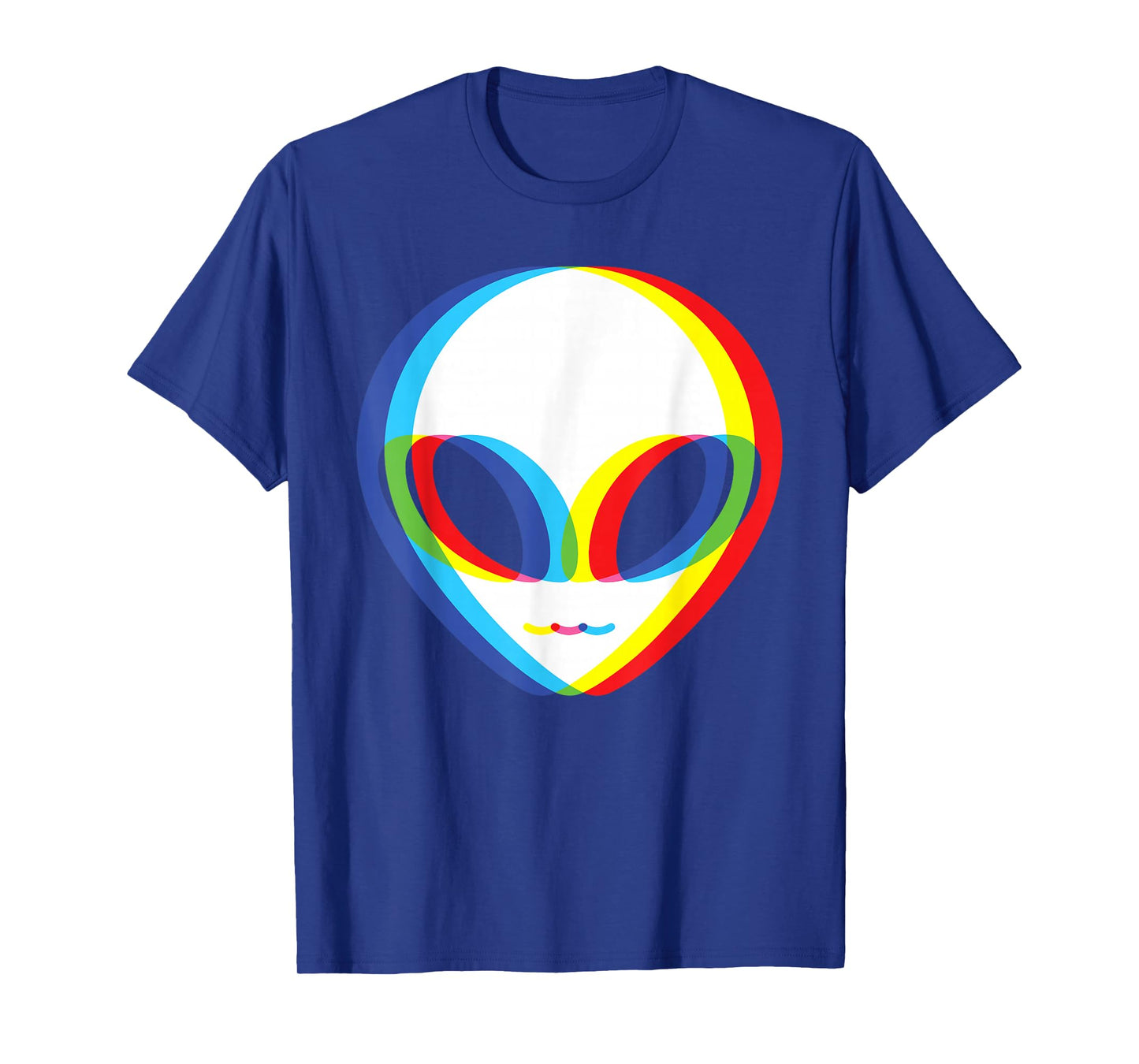 Alien Head Glitch UFO Alien Lover T-Shirt