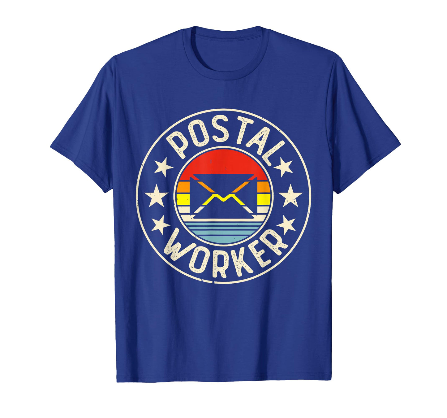 Postal Worker Sunset Vintage Retro T-Shirt