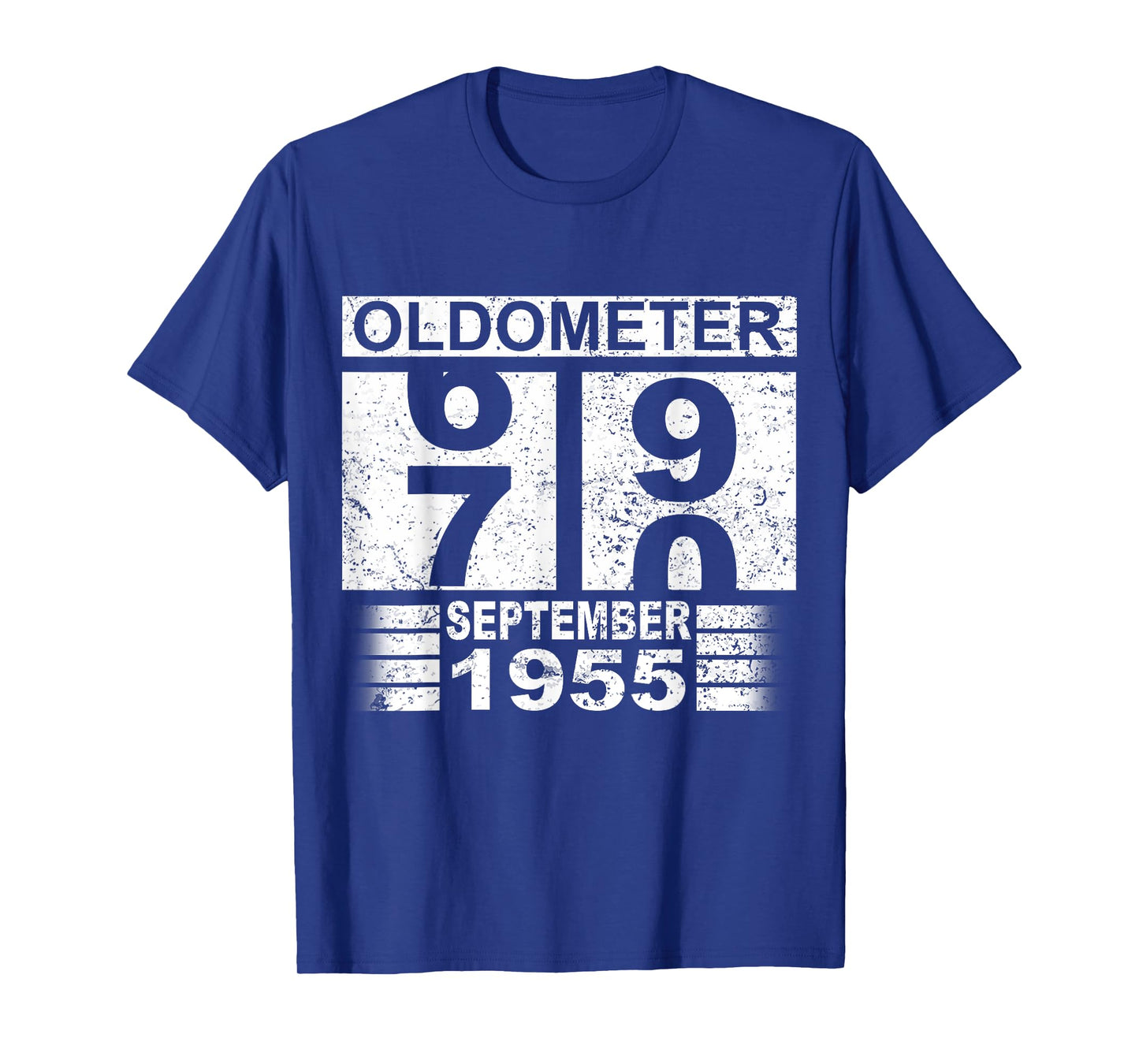 Oldometer 69-70 Born in September 1955 Funny 70th Birthday T-Shirt