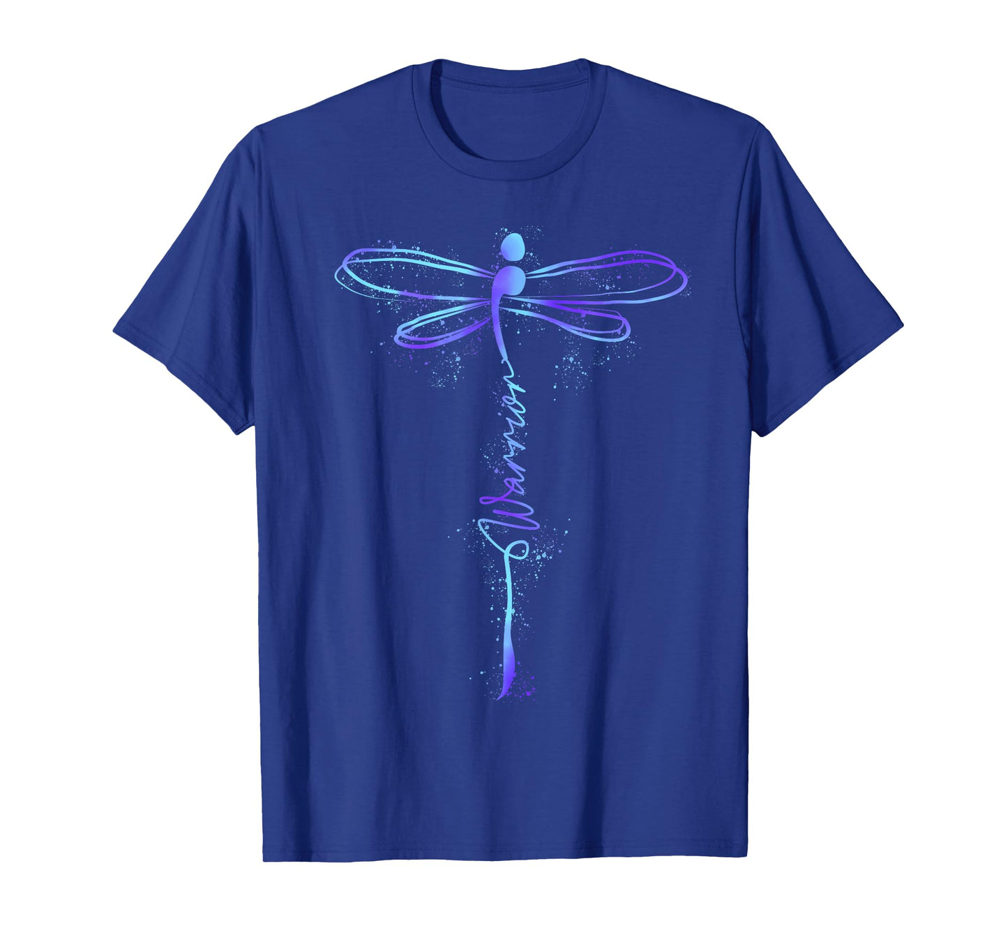 Suicide Prevention Awareness Warrior Teal Purple Dragonfly T-Shirt