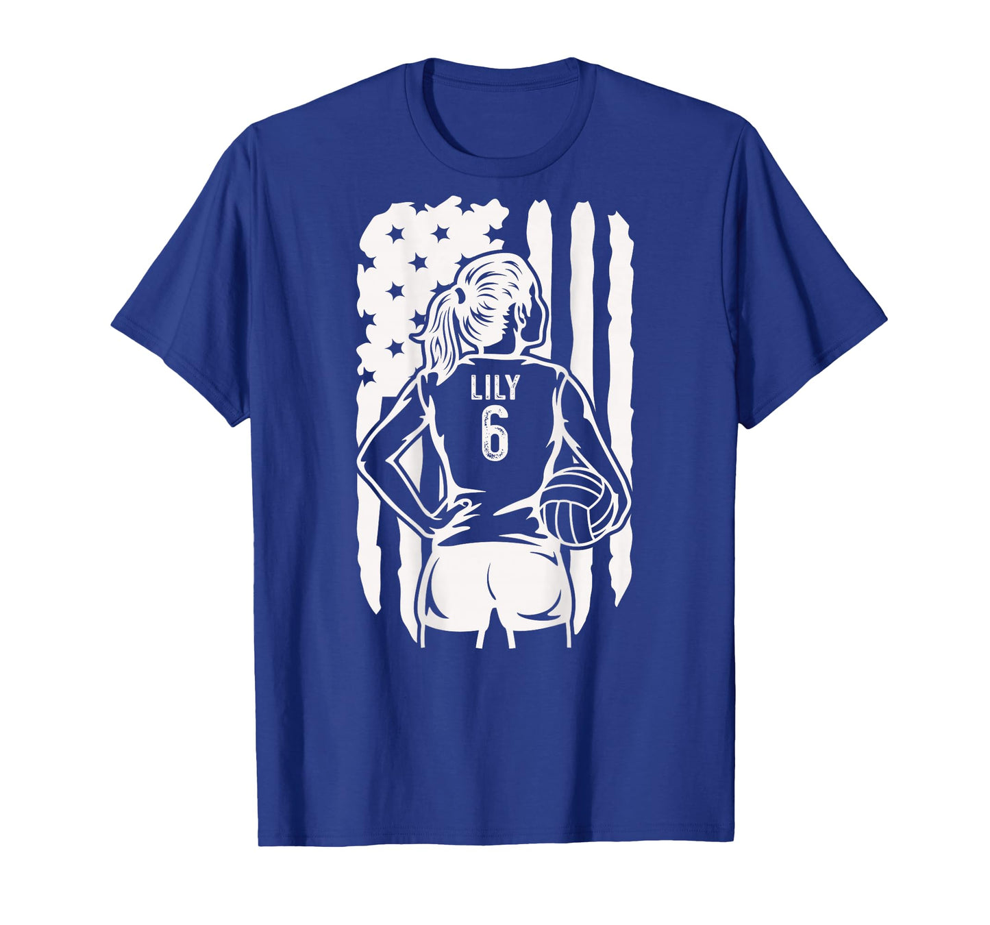 Fife Life High School Volleyball Lily 6 Back T-Shirt