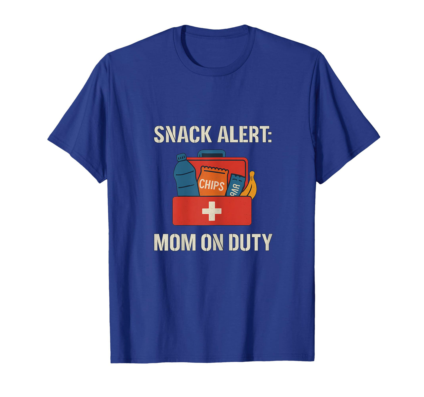 Snack Alert Mom On Duty Sports Mom Novelty T-Shirt