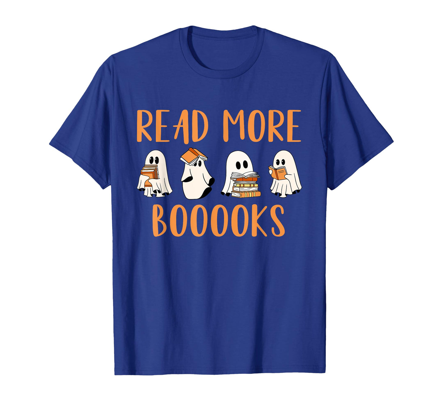 Cute Booooks Ghost Read More Books Funny Teacher Halloween T-Shirt