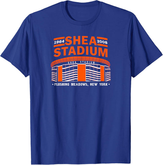 Shea Stadium New York Flushing Meadows Vintage Sports T-Shirt