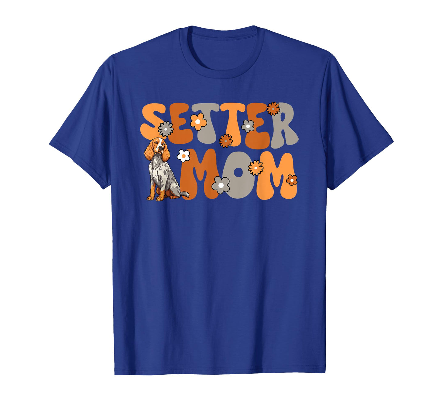 English Setter Groovy World's Best Setter Mom T-Shirt