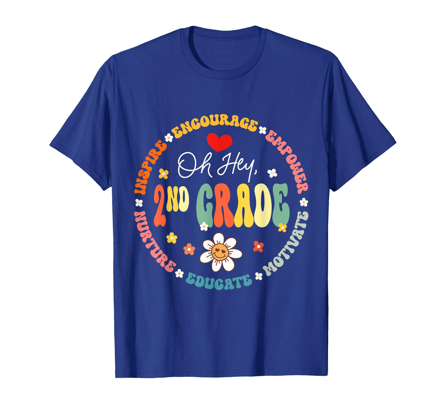 Second Grade Teacher Oh Hey 2nd Grade Life 1st Day Of School T-Shirt