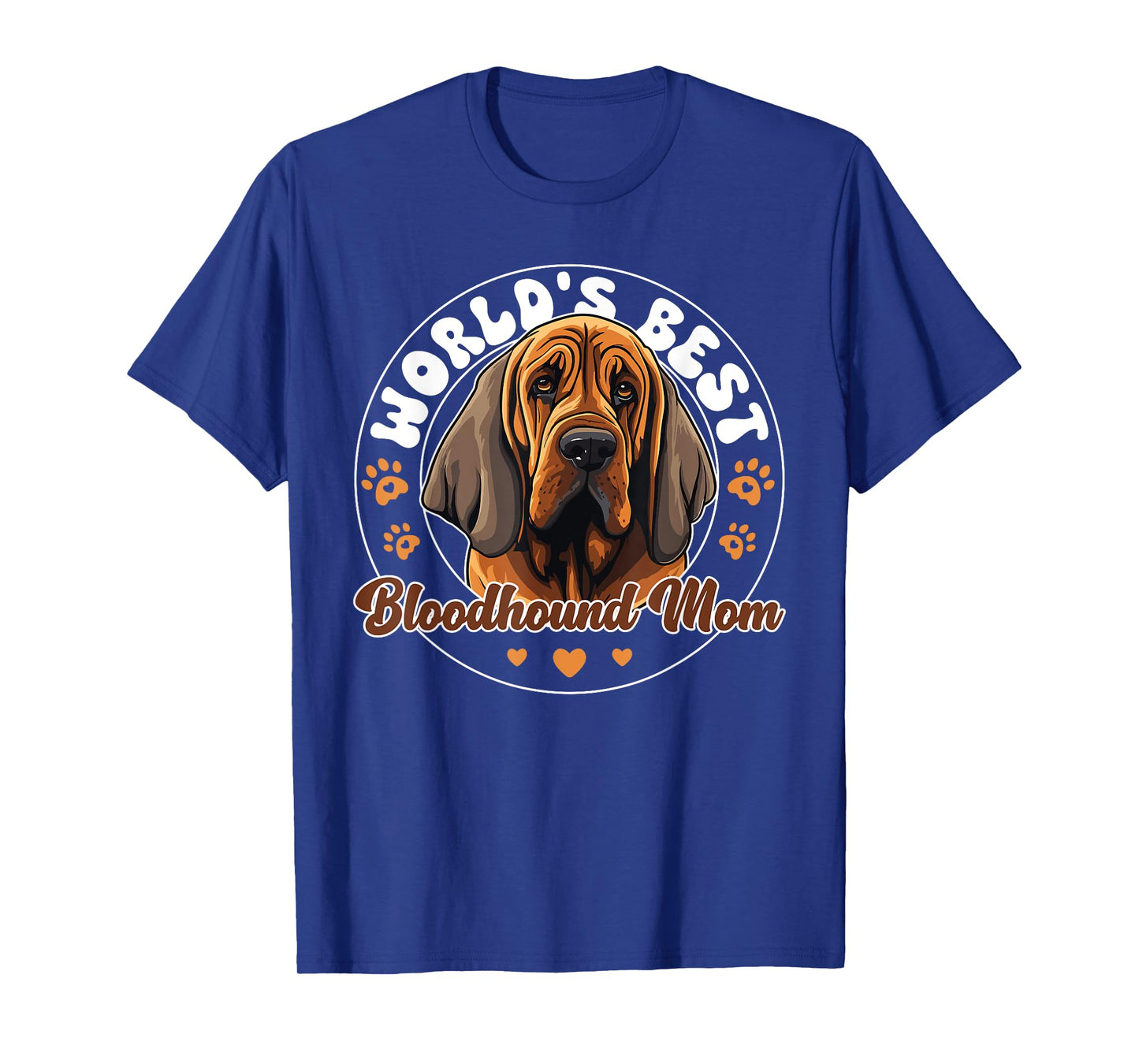Bloodhound Groovy World's Best Bloodhound Mom T-Shirt